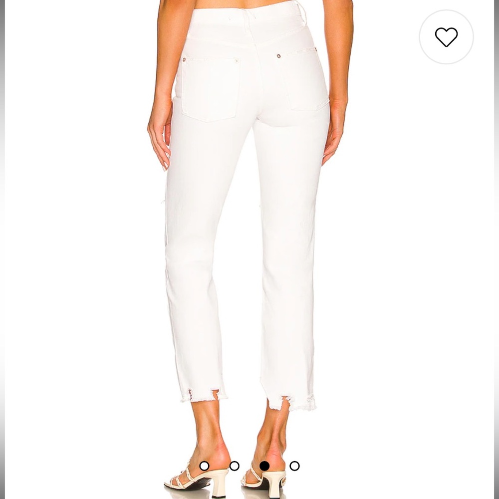 NWT Free People White Boyfriend Jeans - Picture 2 of 5